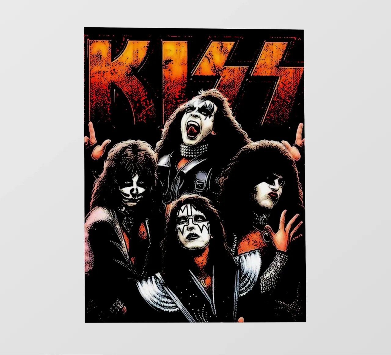 Kiss rock band 1 Art photo wallpaper by music soul
