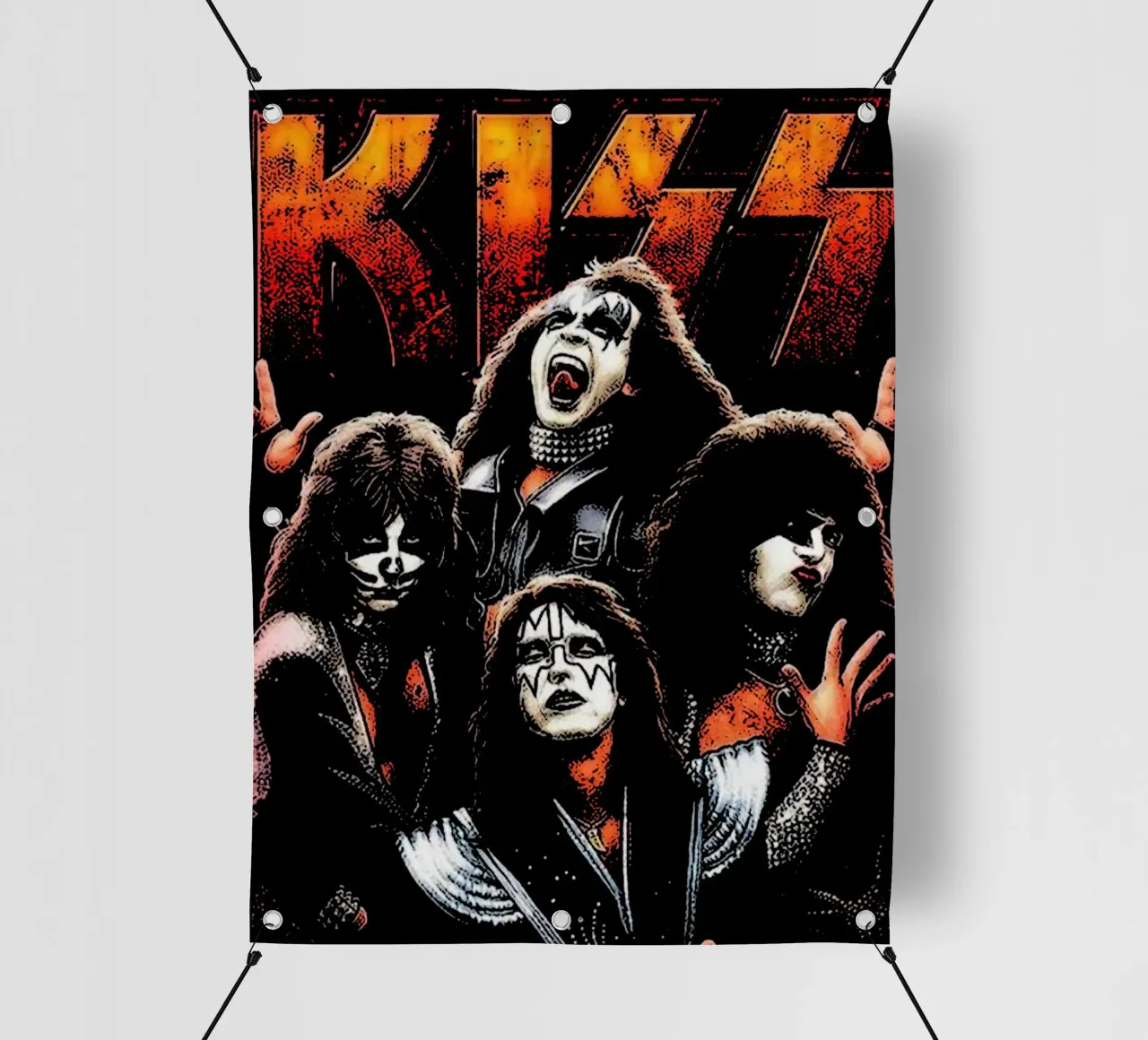 Kiss rock band 1 Art pvc cover by music soul