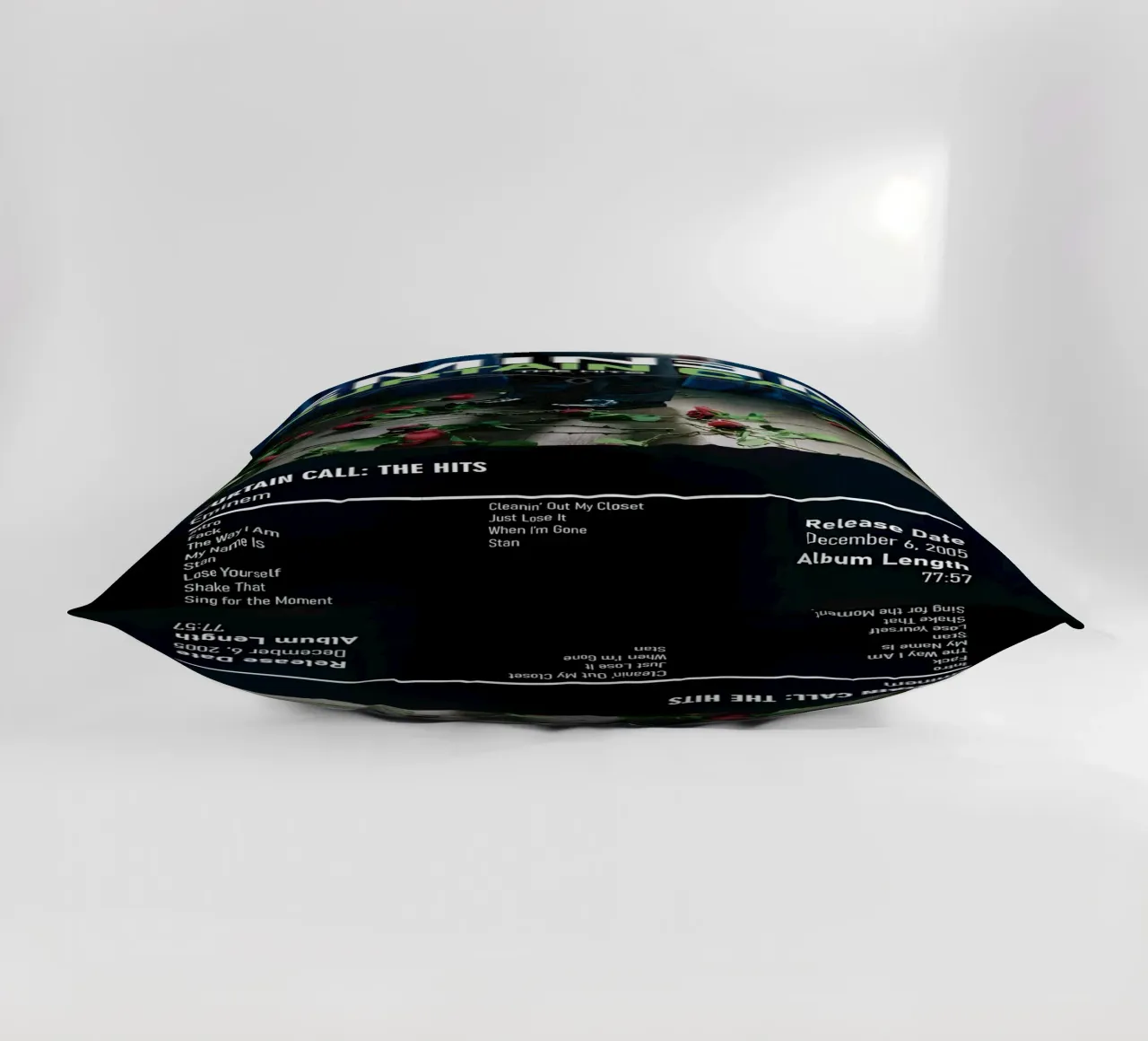 Curtain Call The Hits (2005) Eminem decorative cushion by DGUnder