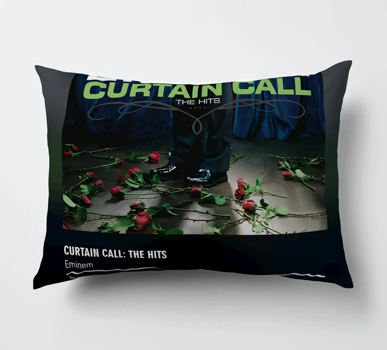 Curtain Call The Hits (2005) Eminem decorative cushion by DGUnder