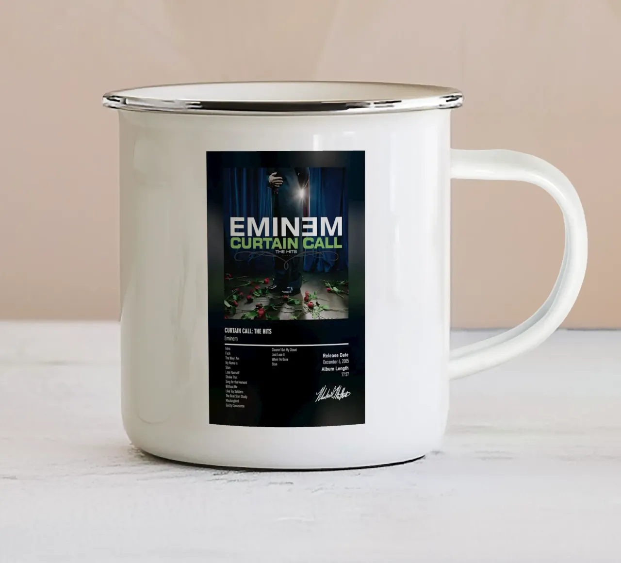 Curtain Call The Hits (2005) Eminem tazza in smalto da DGUnder