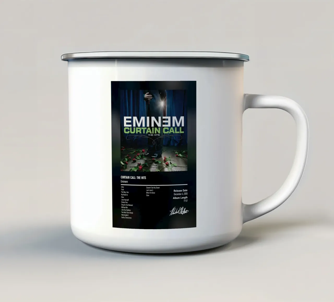 Curtain Call The Hits (2005) Eminem tazza in smalto da DGUnder