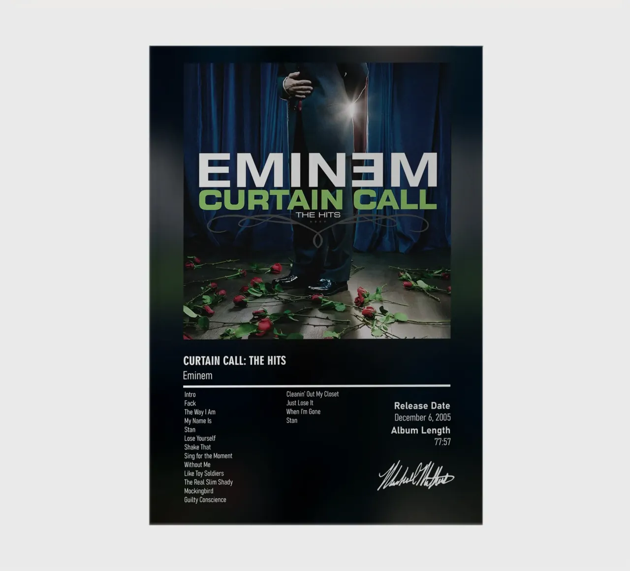 Curtain Call The Hits (2005) Eminem notebook by DGUnder