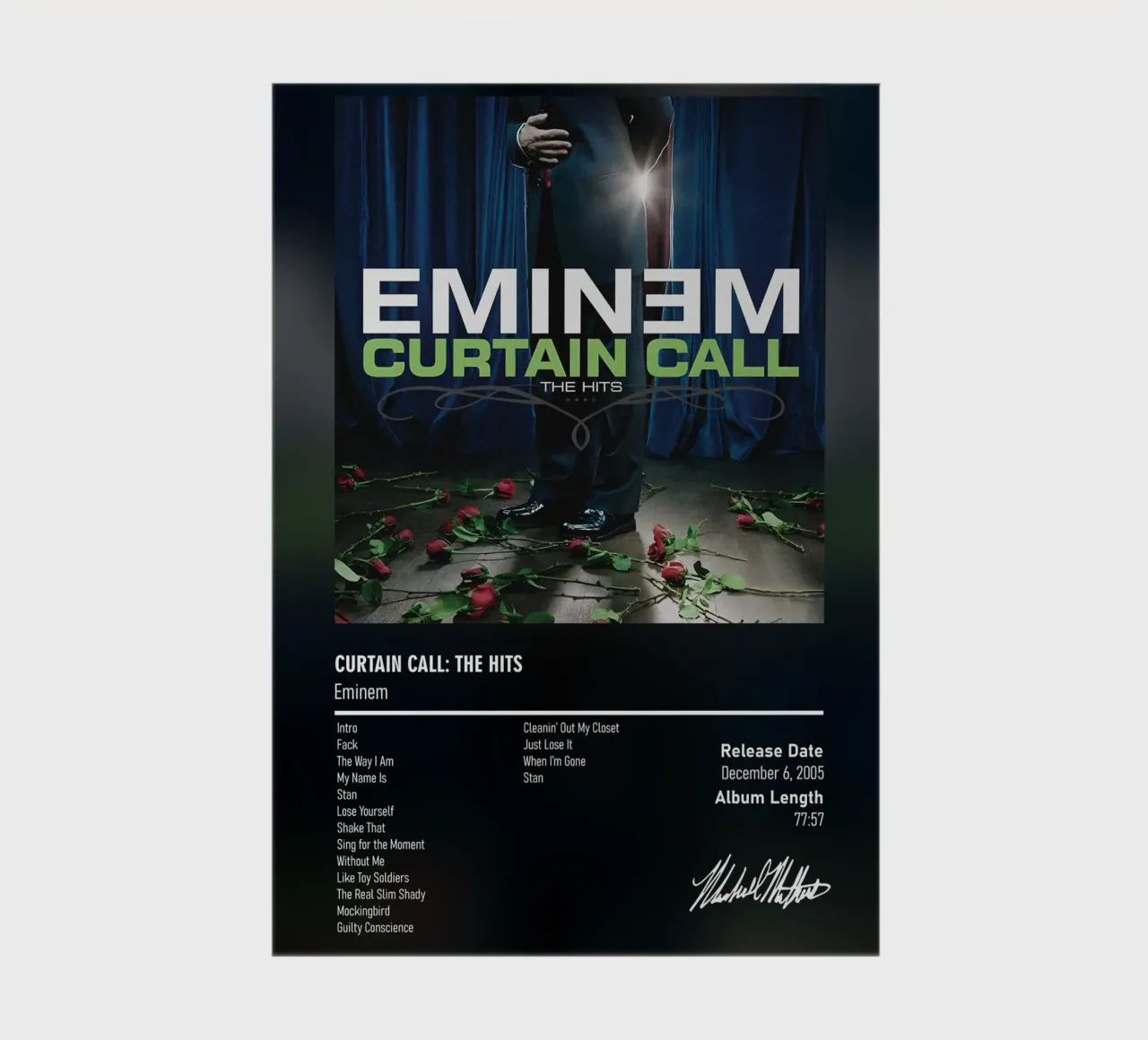 Curtain Call The Hits (2005) Eminem notebook by DGUnder