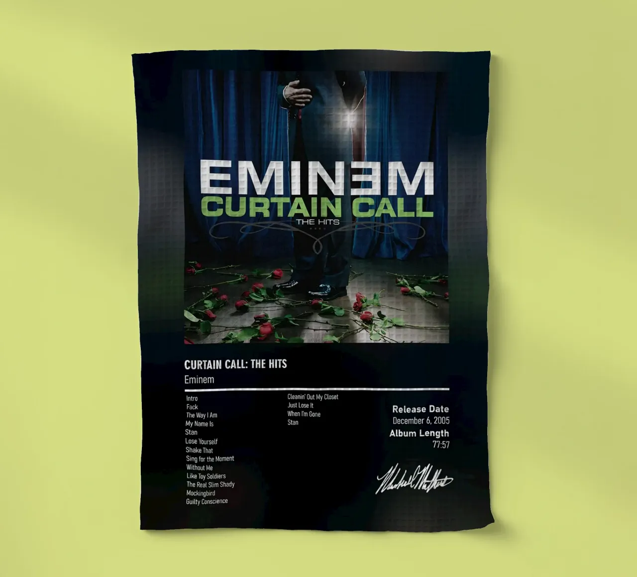 Curtain Call The Hits (2005) Eminem canovaccio da cucina da DGUnder