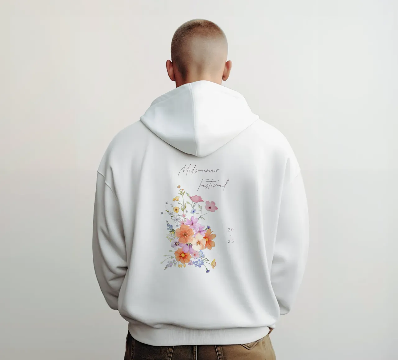 Colourblocking felpa con cappuccio da Kartenliebe