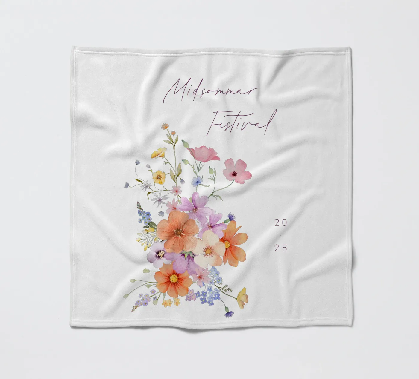 Colourblocking fleecedeken van Kartenliebe