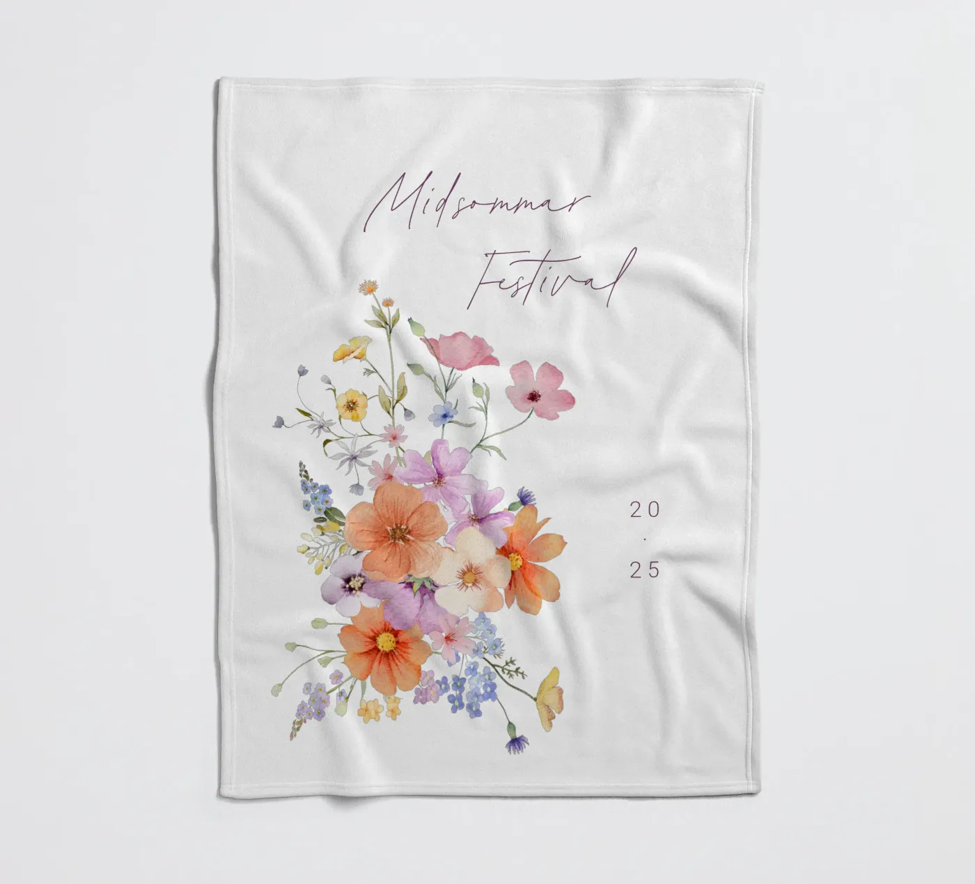 Colourblocking fleecedeken van Kartenliebe