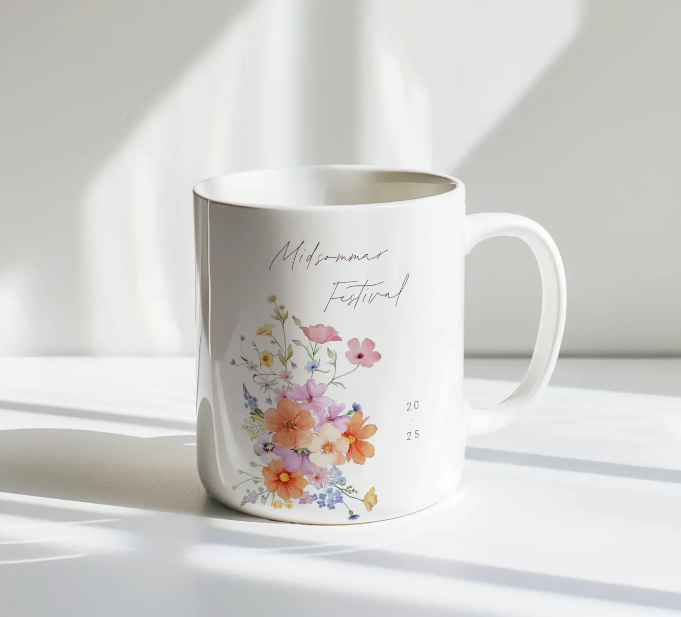 Colourblocking ceramic mug by Kartenliebe