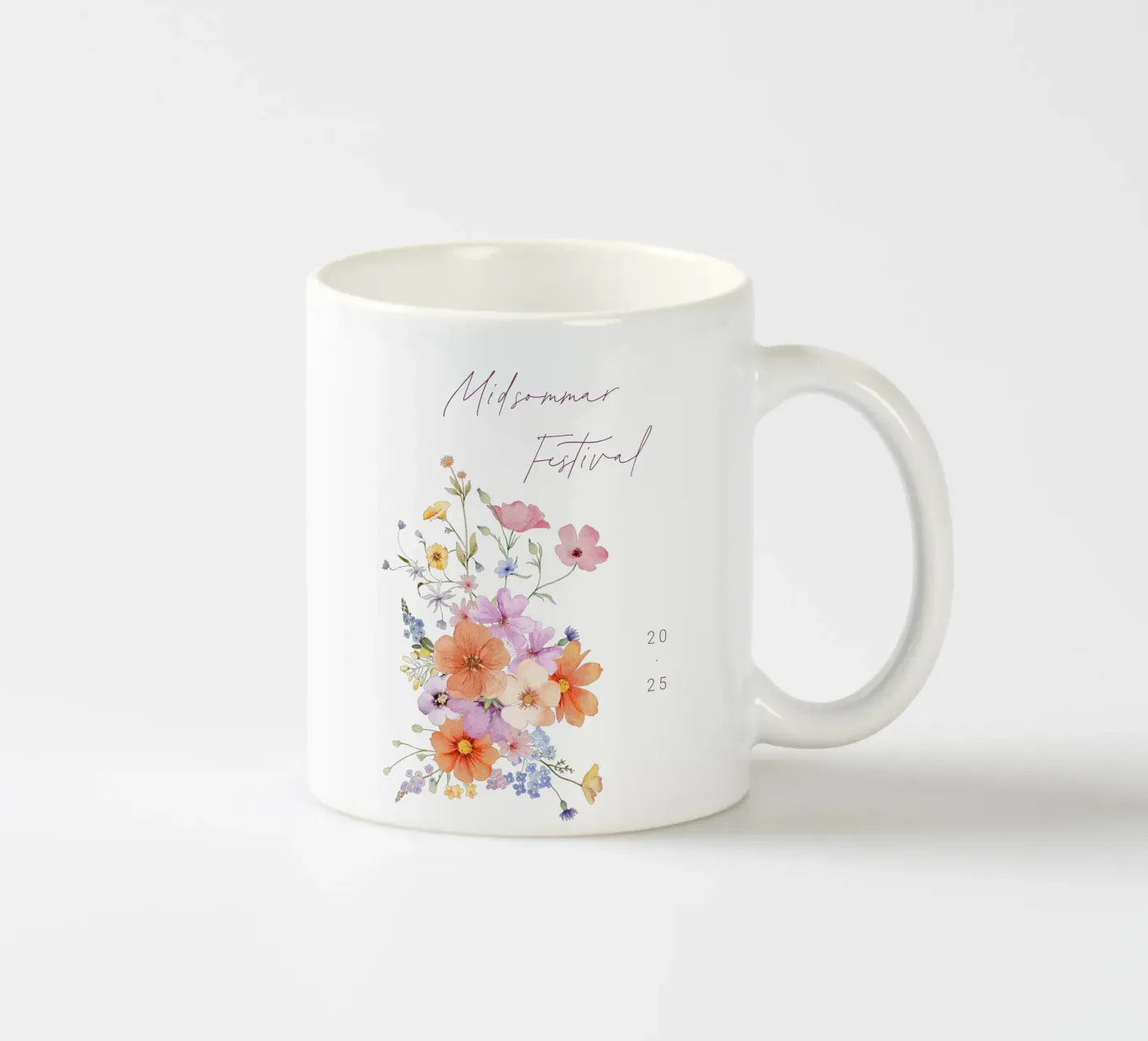 Colourblocking ceramic mug by Kartenliebe