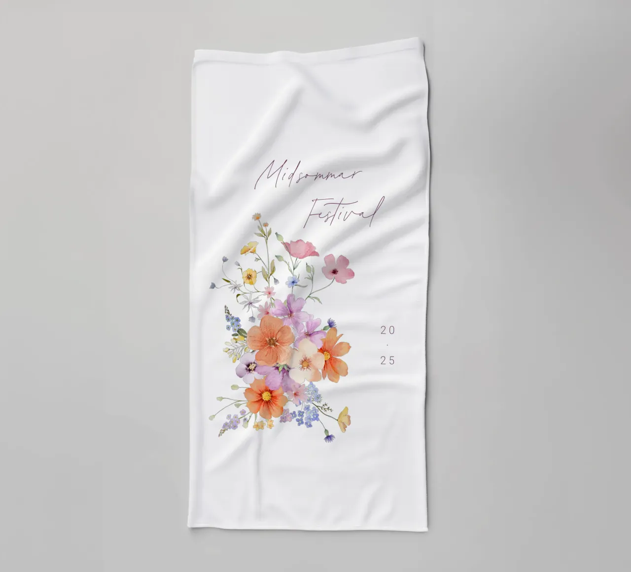 Colourblocking badhanddoek van Kartenliebe