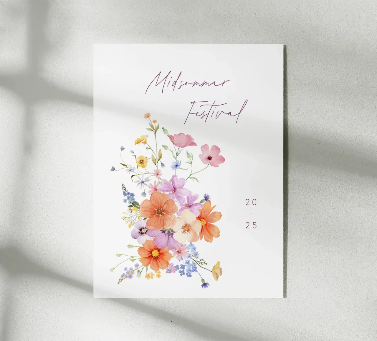 Colourblocking acryl van Kartenliebe