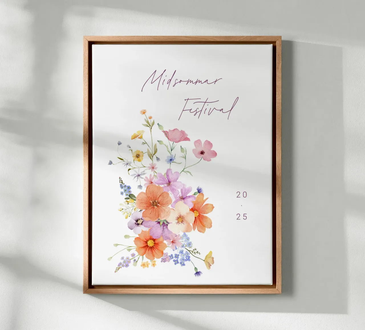 Colourblocking canvas van Kartenliebe