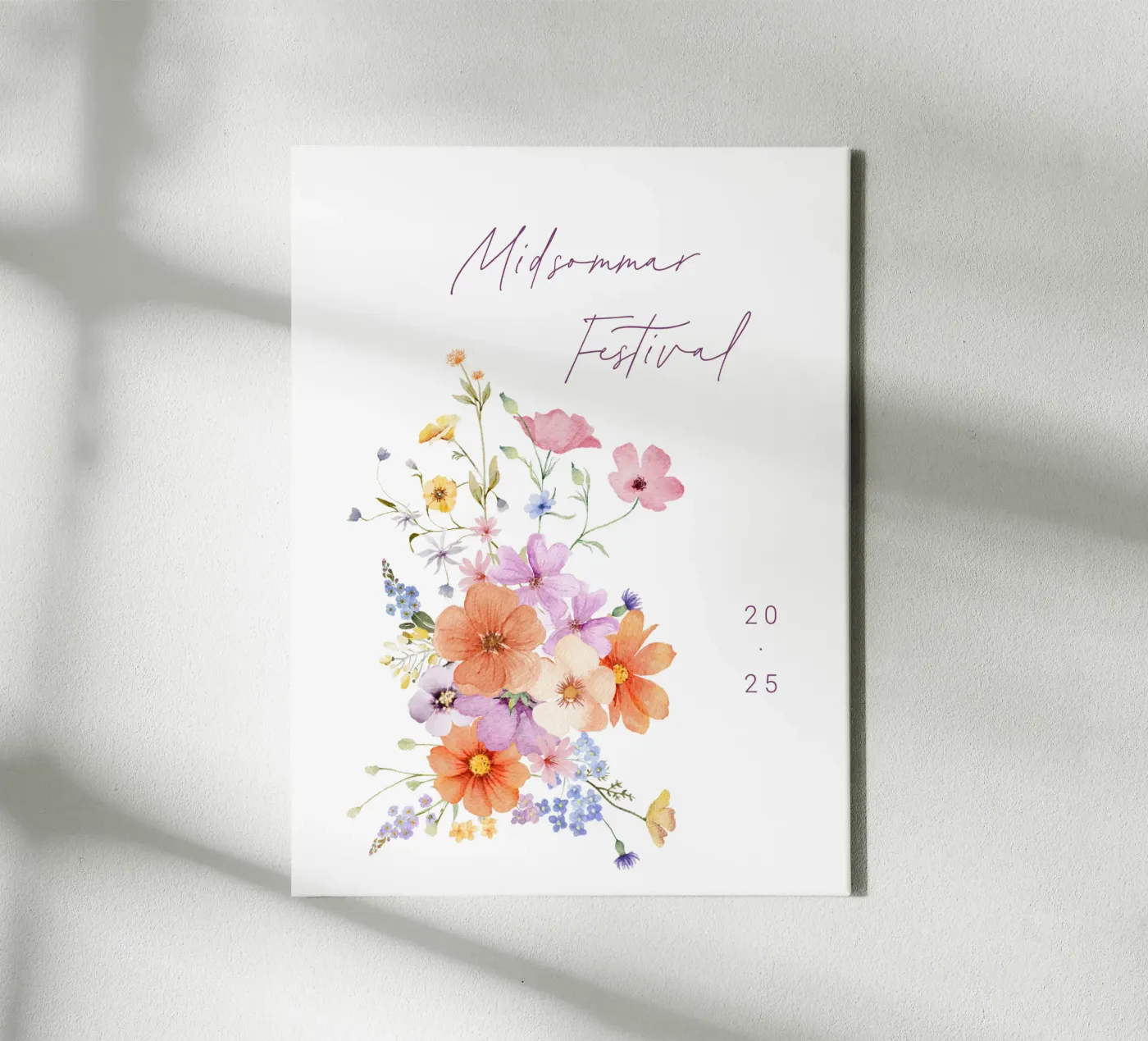 Colourblocking canvas by Kartenliebe