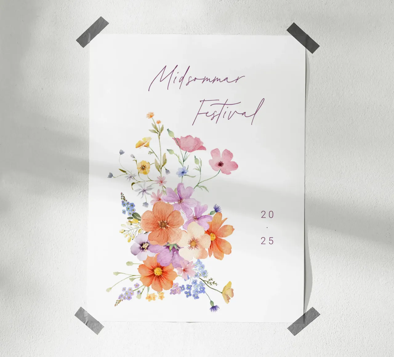 Colourblocking poster van Kartenliebe