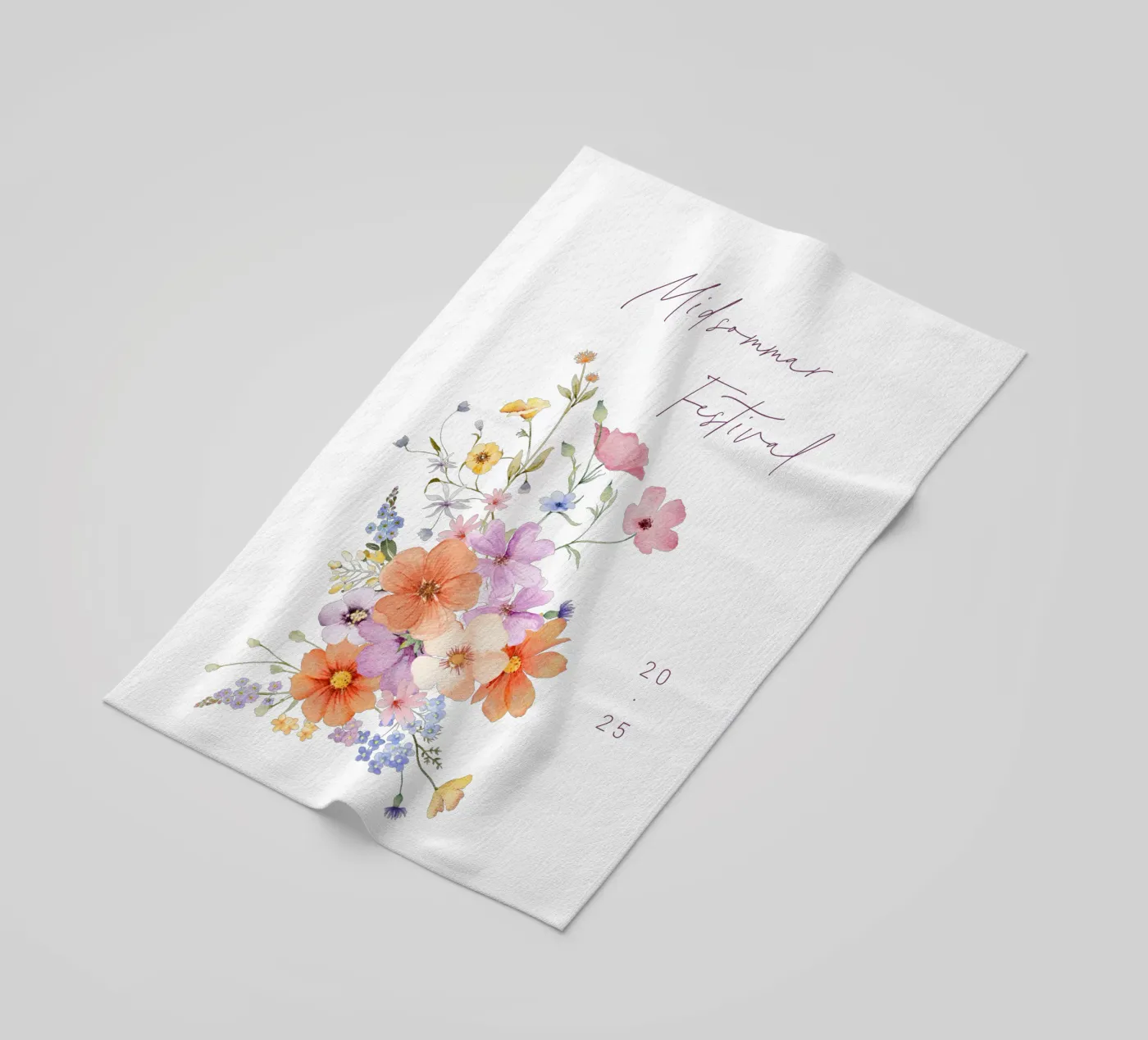 Colourblocking beach towel by Kartenliebe