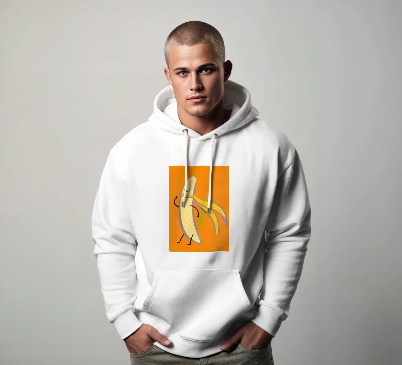 Eroe della banana felpa con cappuccio da KidzStudio