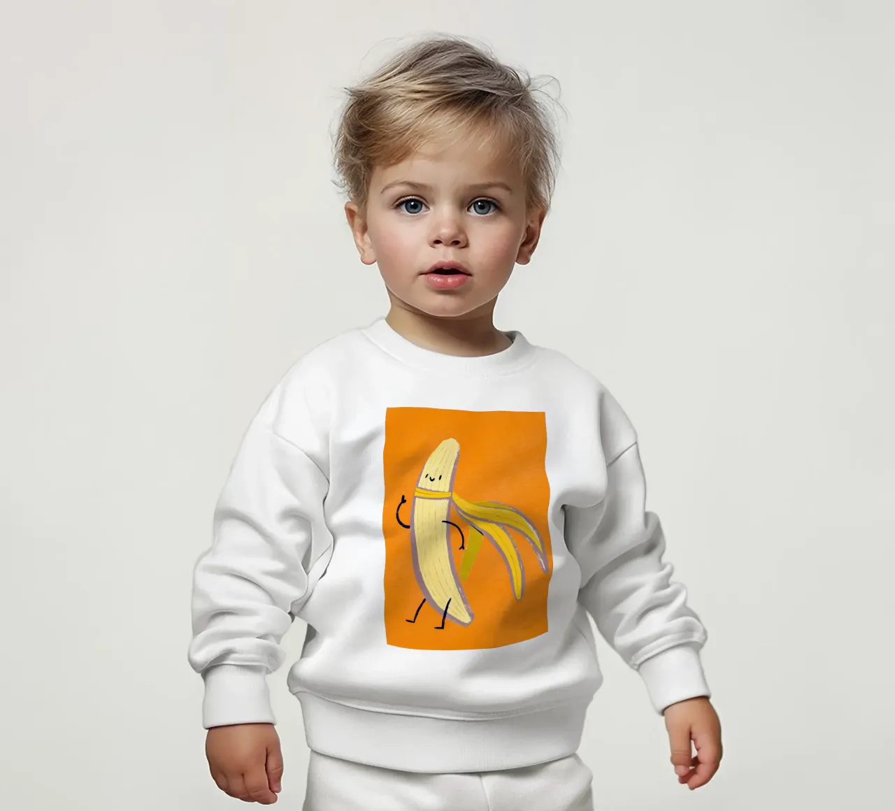 Eroe della banana felpa neonato da KidzStudio
