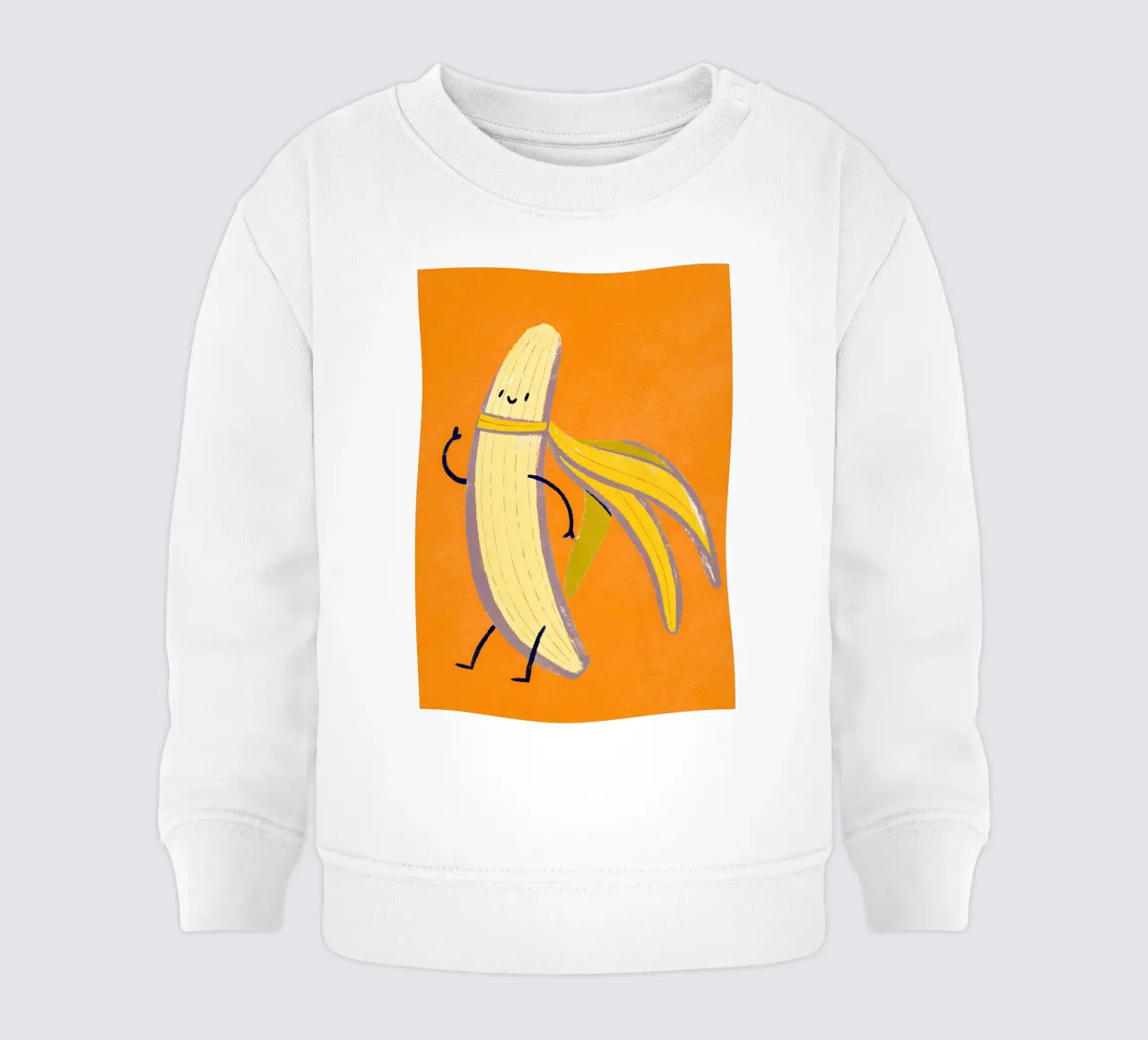 Eroe della banana felpa neonato da KidzStudio