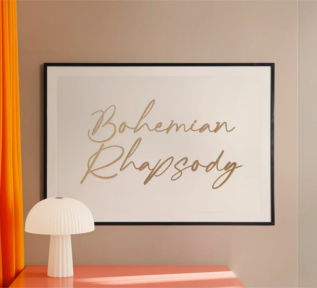 Bohemian Rhapsody Everlasting Rock Song Trending Now Poster mit Holzrahmen von Urban Life