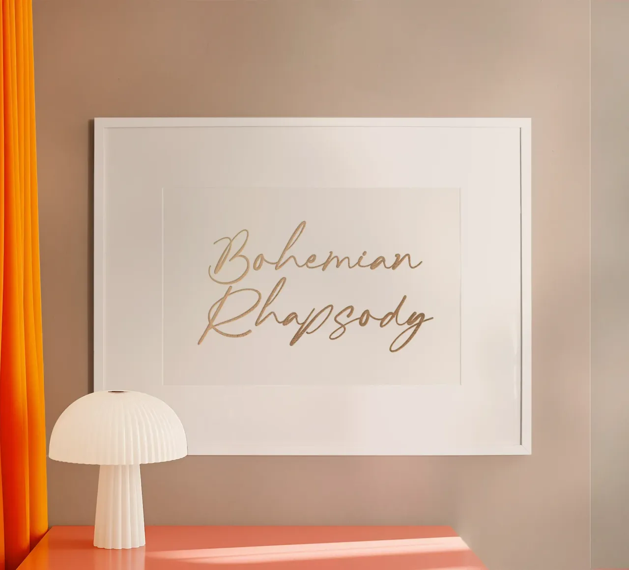 Bohemian Rhapsody Everlasting Rock Song Trending Now Poster mit Holzrahmen von Urban Life