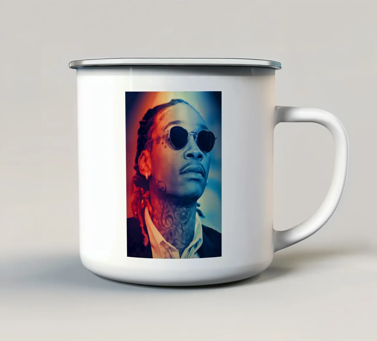 Wiz Khalifa tazza in smalto da Lembayung art