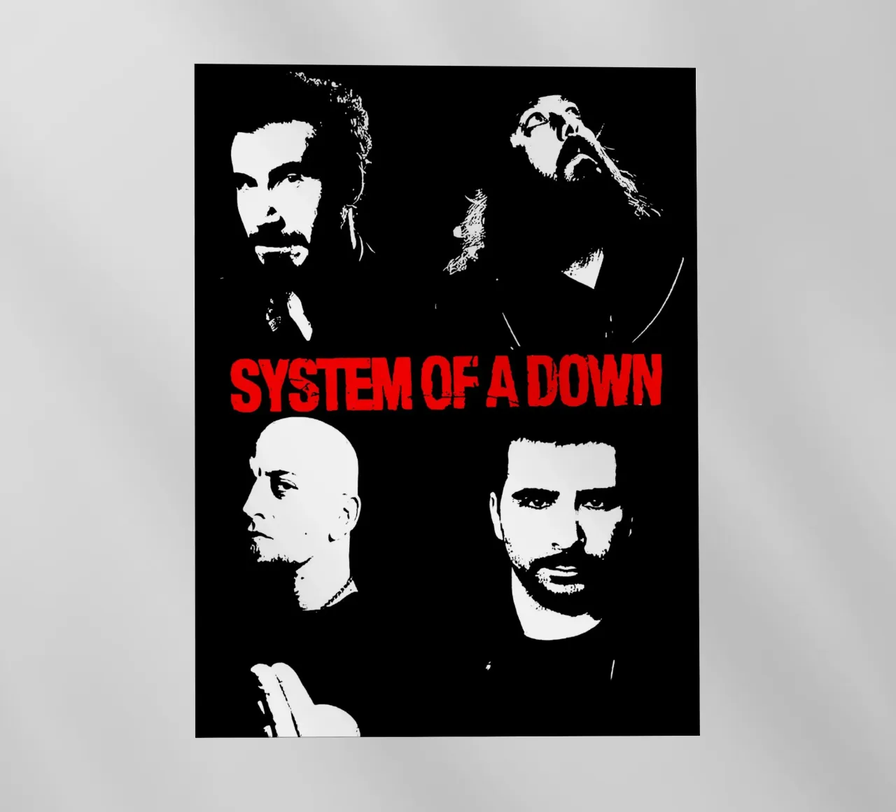 System Of A Down 2 Arte pellicola backlit da music soul