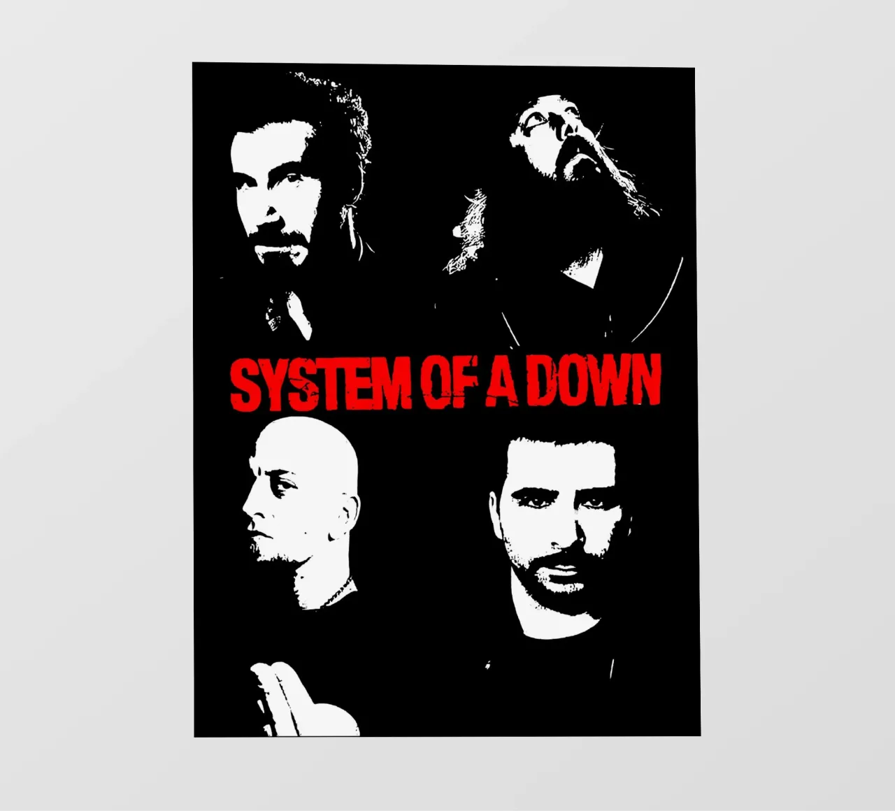 System Of A Down 2 Arte telo in pvc da music soul