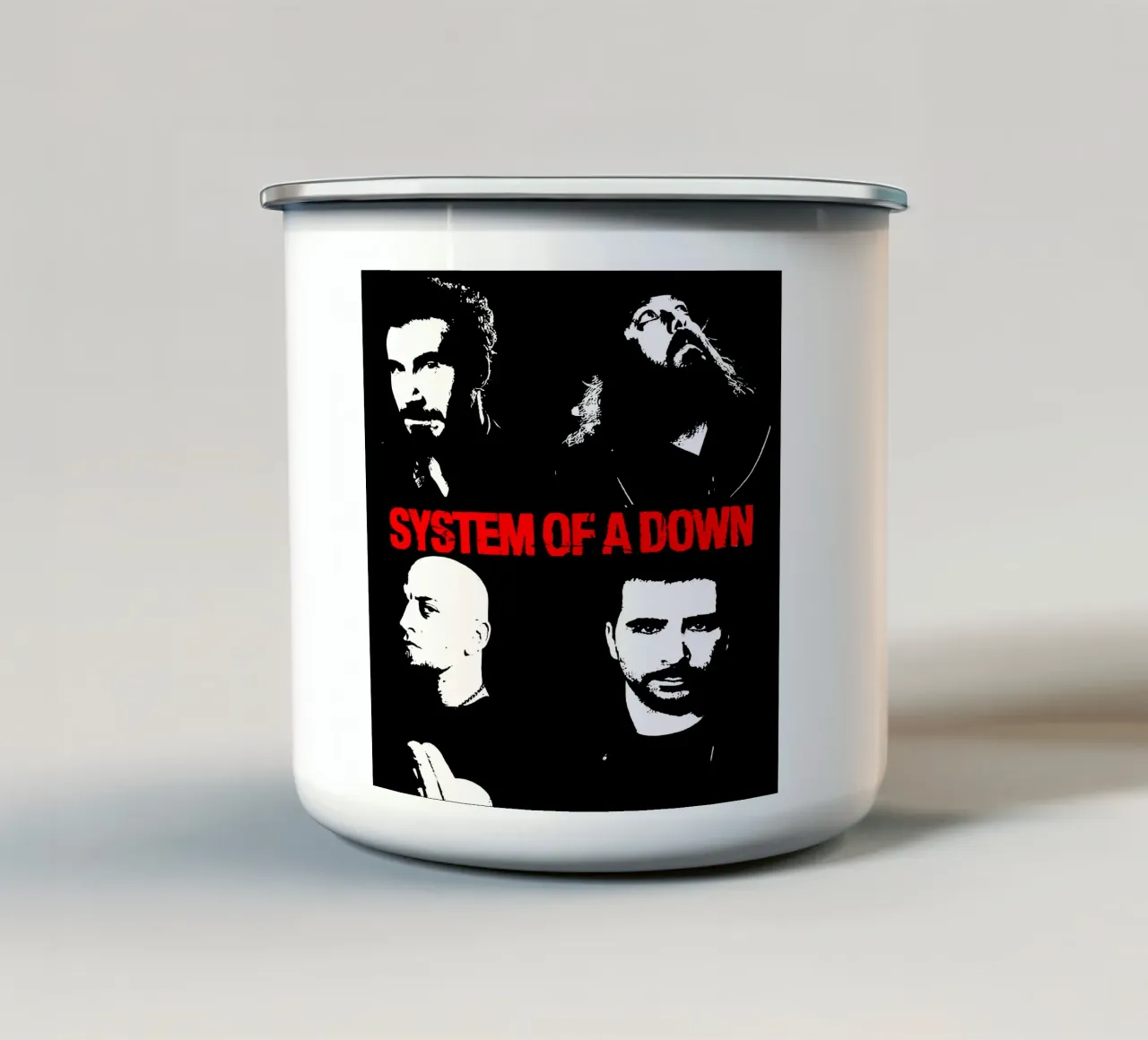 System Of A Down 2 Kunst emaille mok van music soul