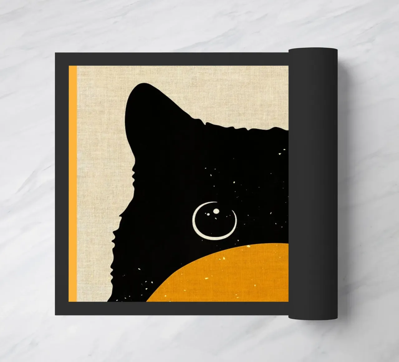 Gatto curioso zerbino da Adam Bican