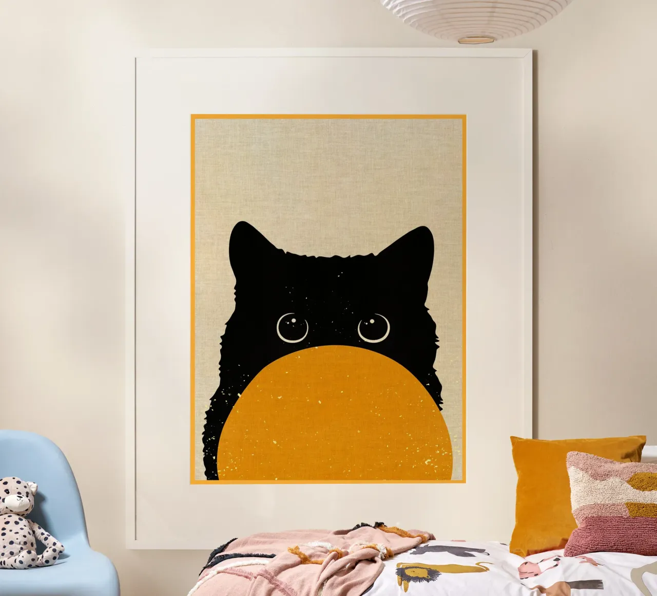 Curious cat poster by Adam Bican