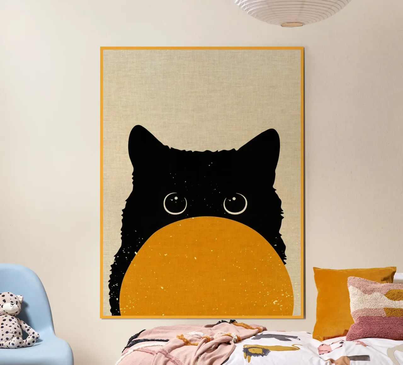 Curious cat poster by Adam Bican