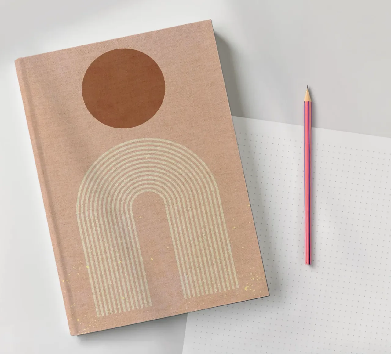 Circles and lines 1 notebook by Adam Bican