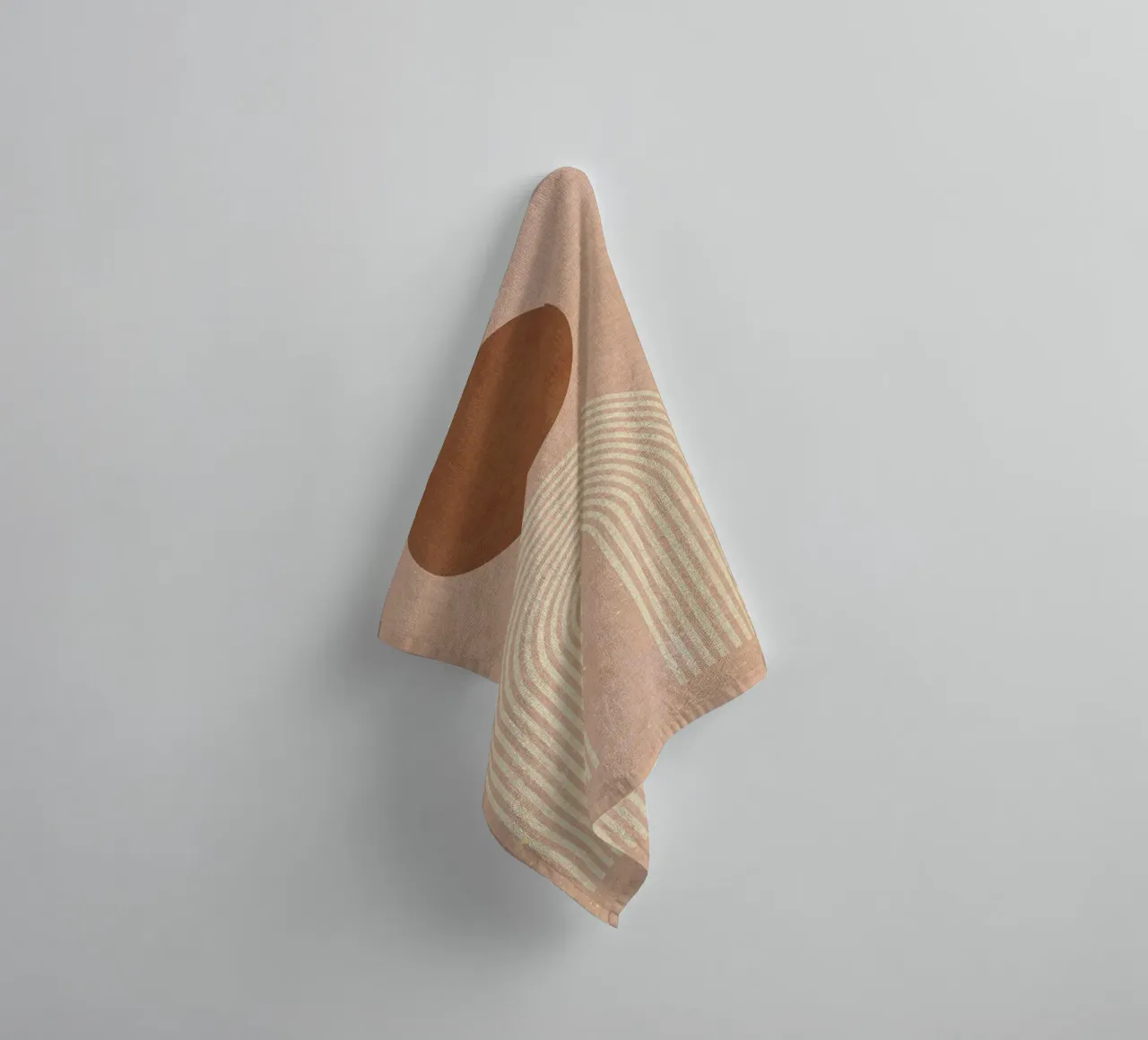 Circles and lines 1 towel by Adam Bican