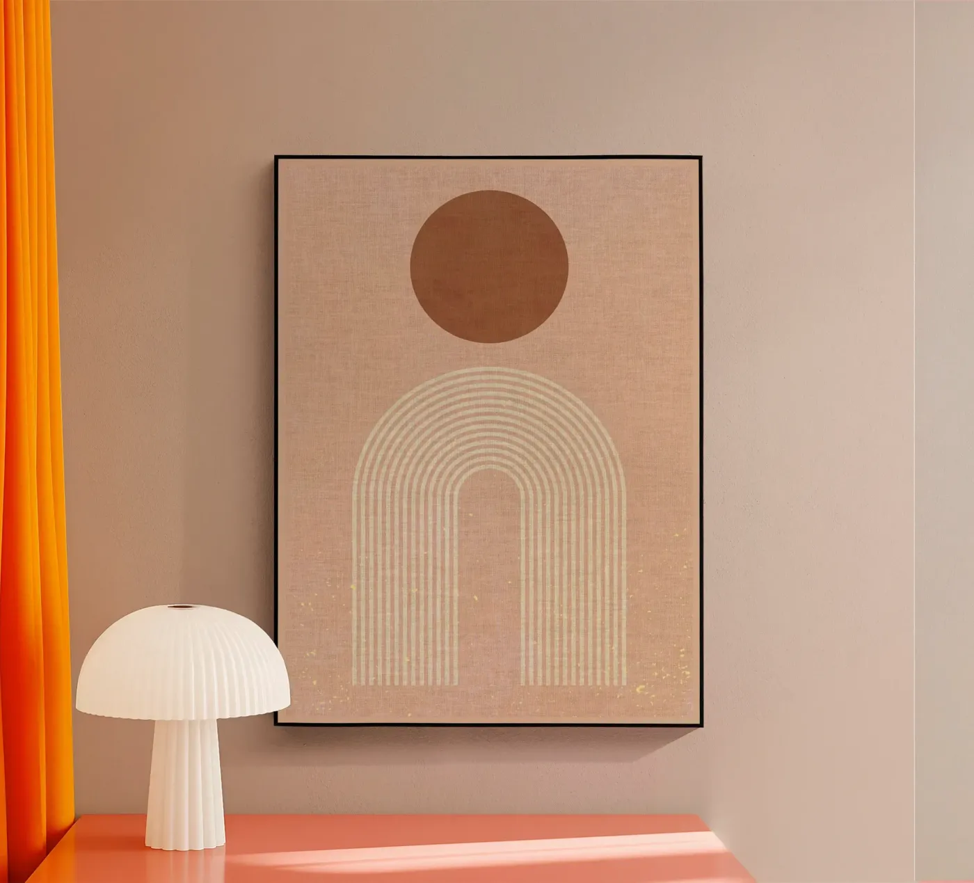 Circles and lines 1 acryl van Adam Bican