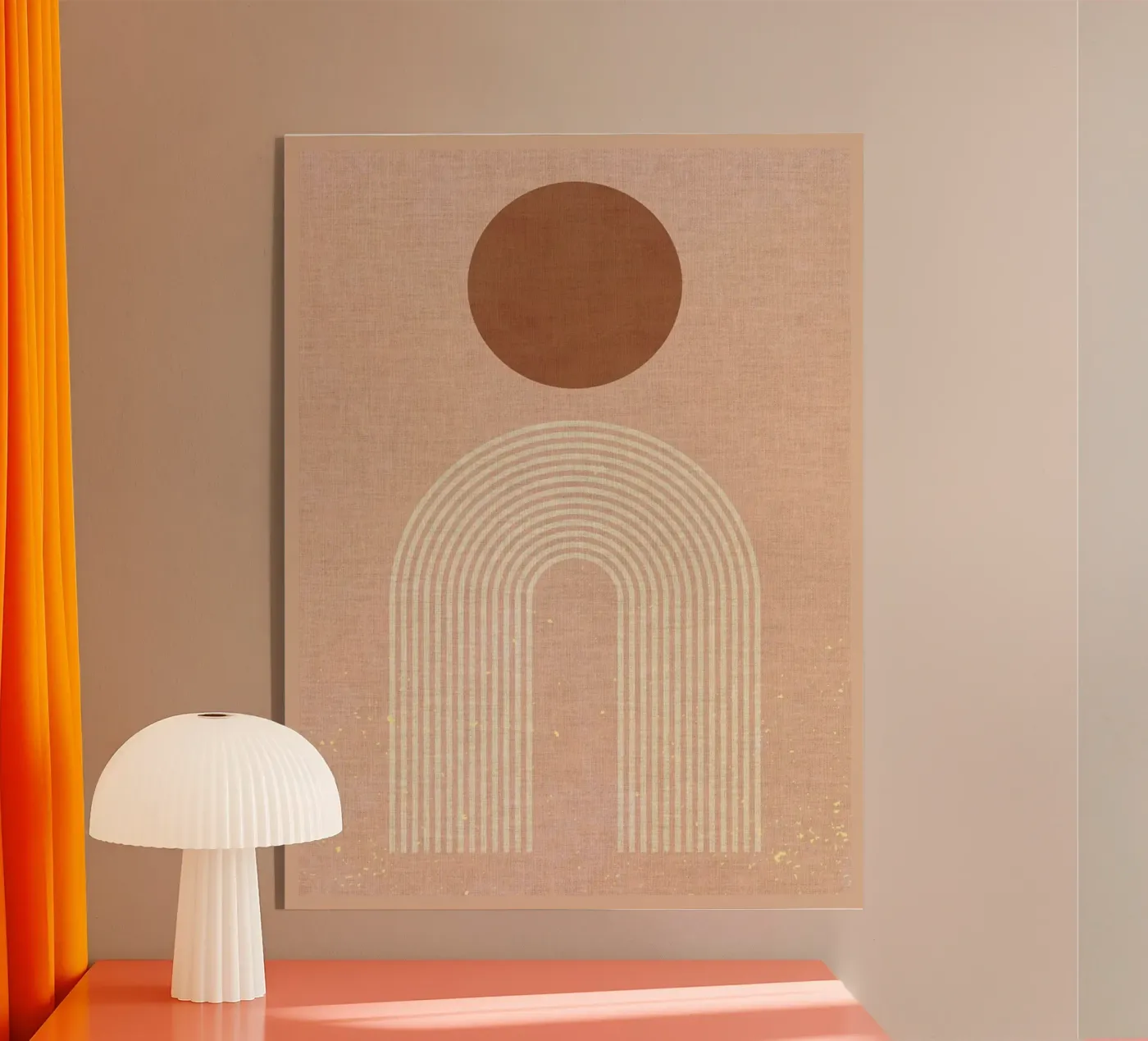 Circles and lines 1 acryl van Adam Bican