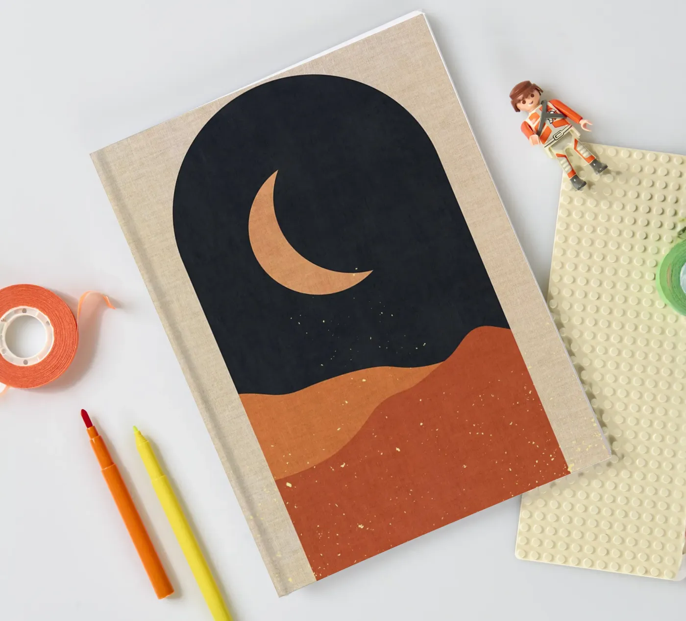 Boho landscape notebook by Adam Bican