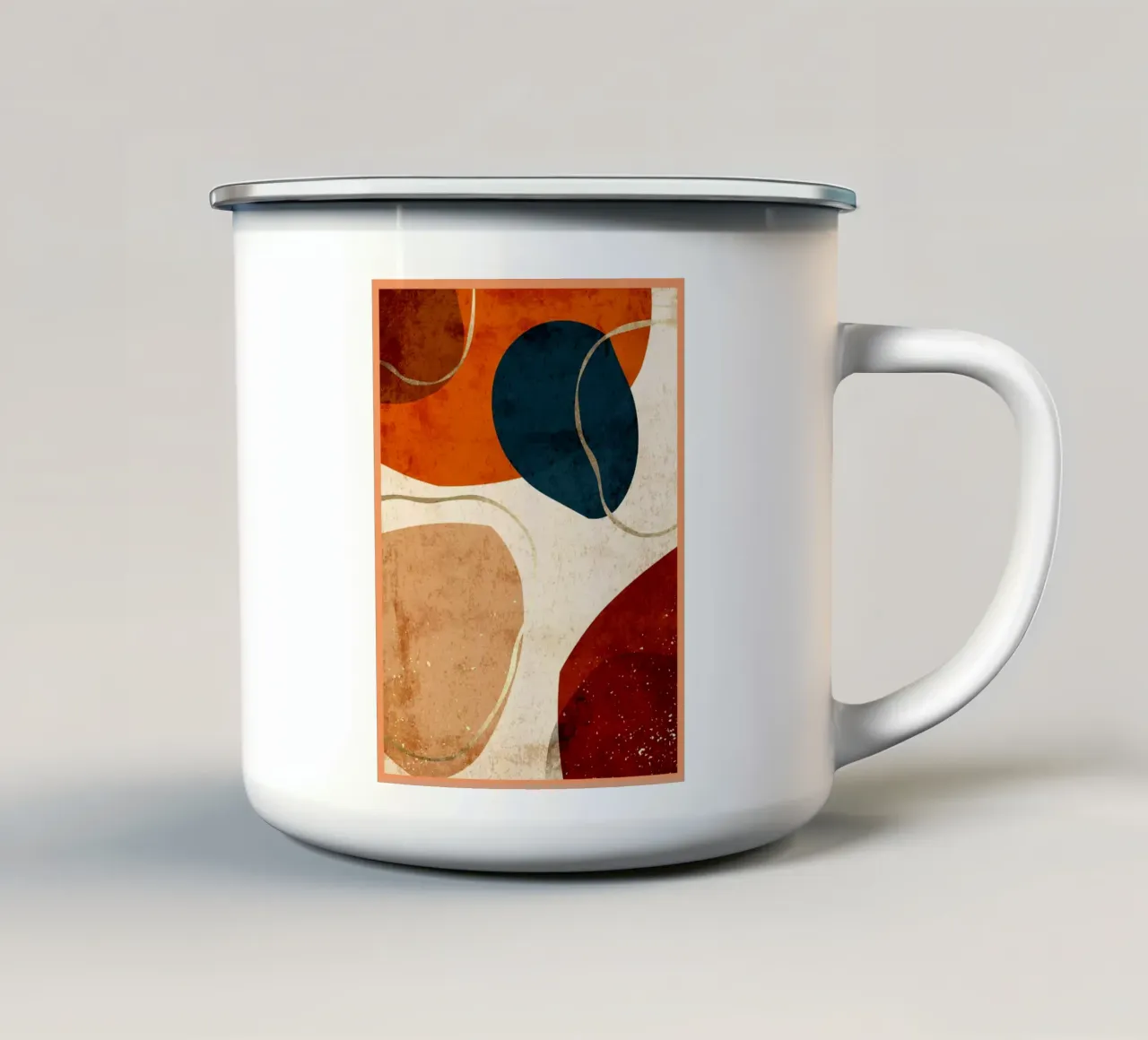Arte bohémien tazza in smalto da Adam Bican
