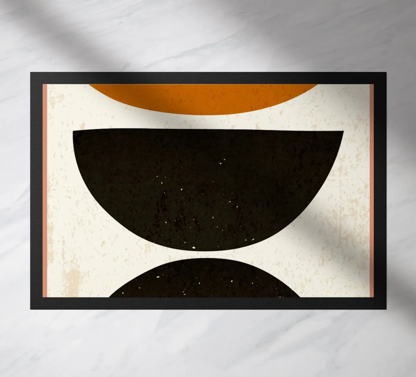 Abstracte kunst deurmat van Adam Bican