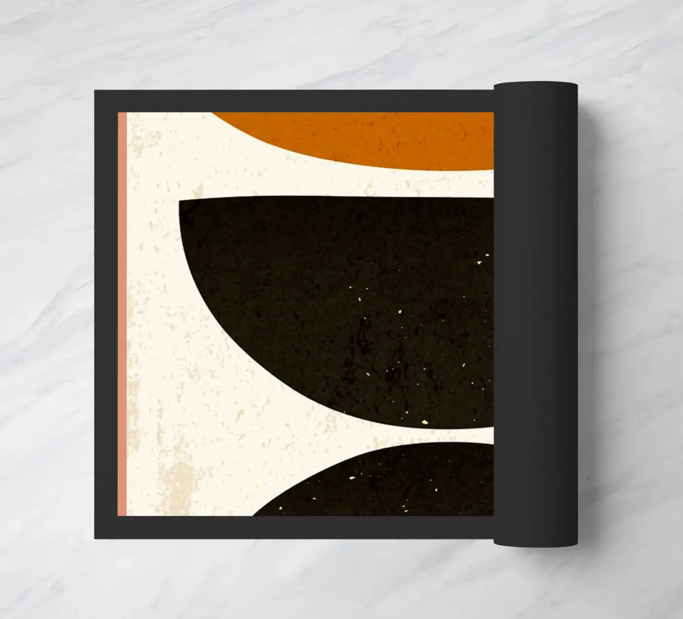 Abstracte kunst deurmat van Adam Bican