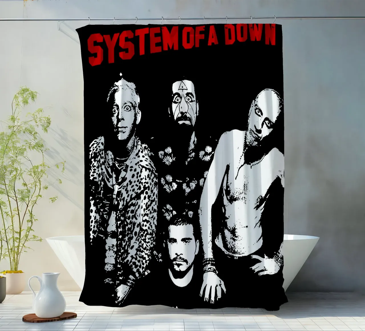 System Of A Down Kunst Duschvorhang von music soul