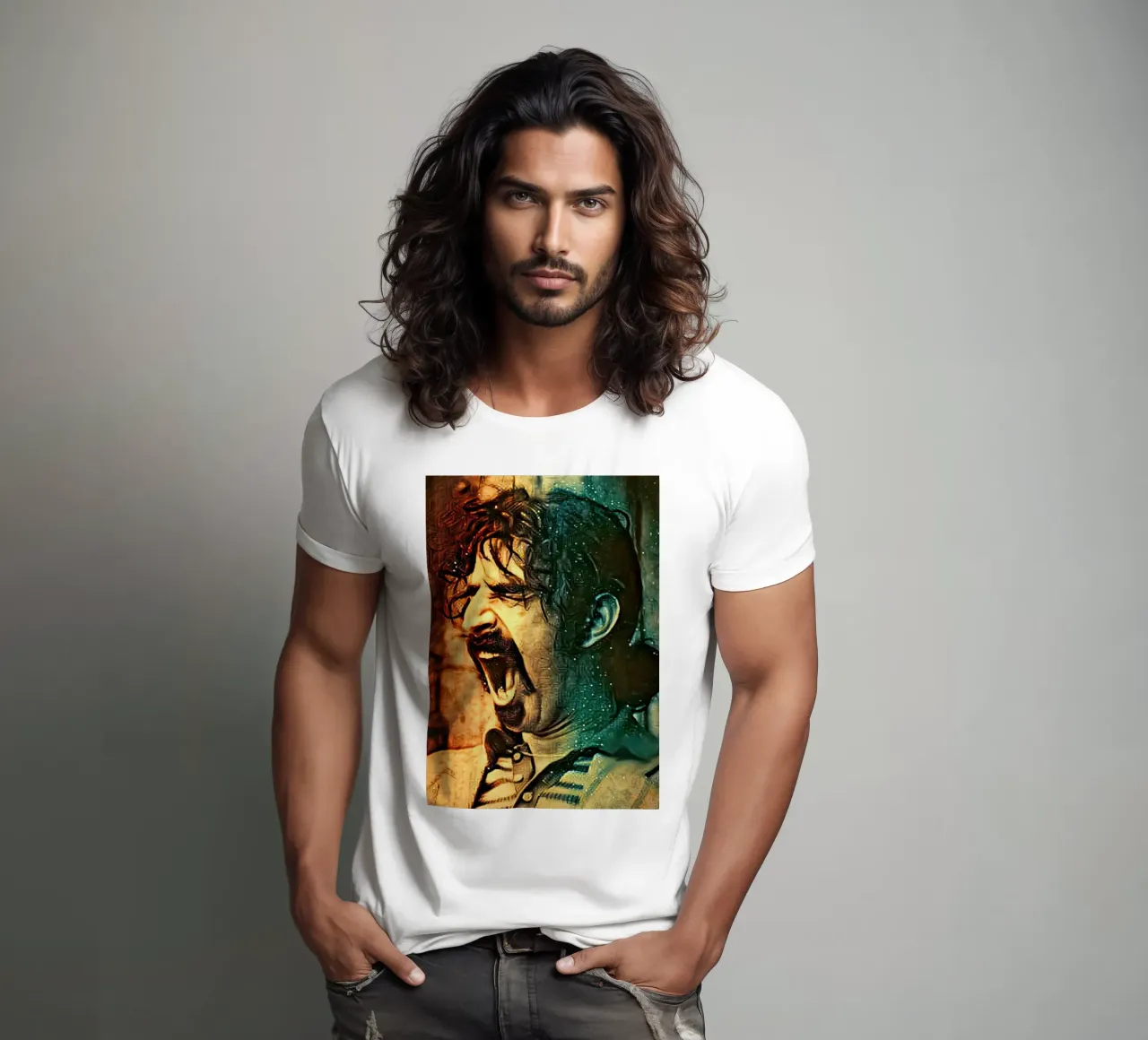 Frank Zappa t-shirt da Lembayung art
