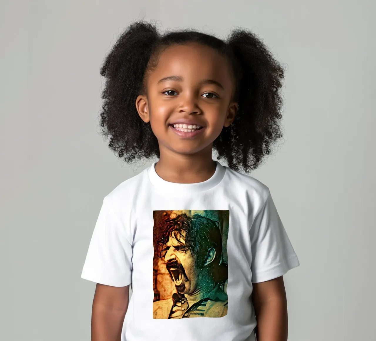 Frank Zappa kids t-shirt by Lembayung art