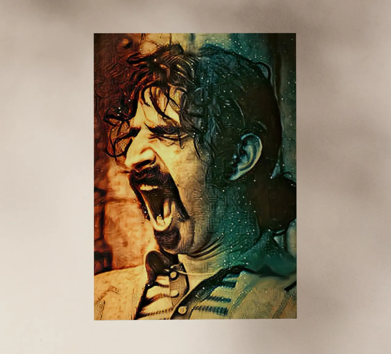 Frank Zappa pellicola backlit da Lembayung art