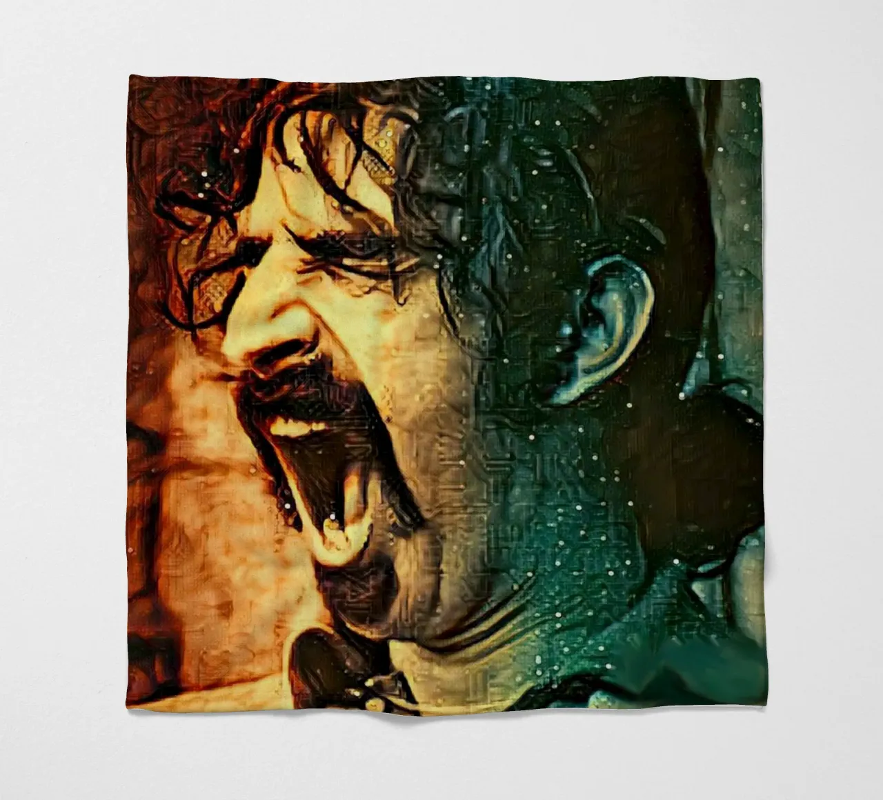Frank Zappa coperta in pile da Lembayung art