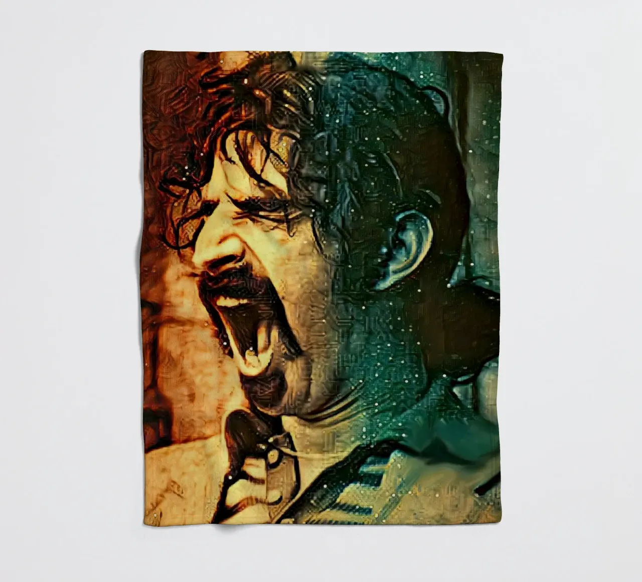 Frank Zappa coperta in pile da Lembayung art