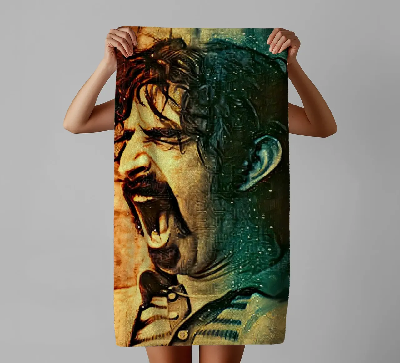 Frank Zappa asciugamano da bagno da Lembayung art