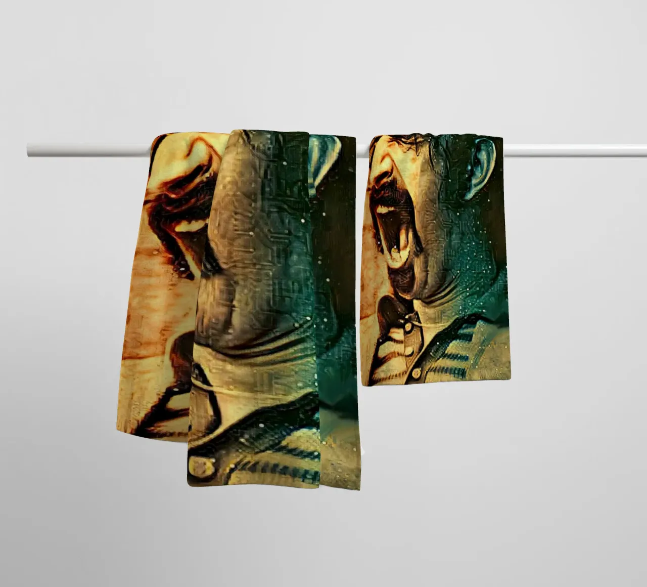 Frank Zappa asciugamano da bagno da Lembayung art