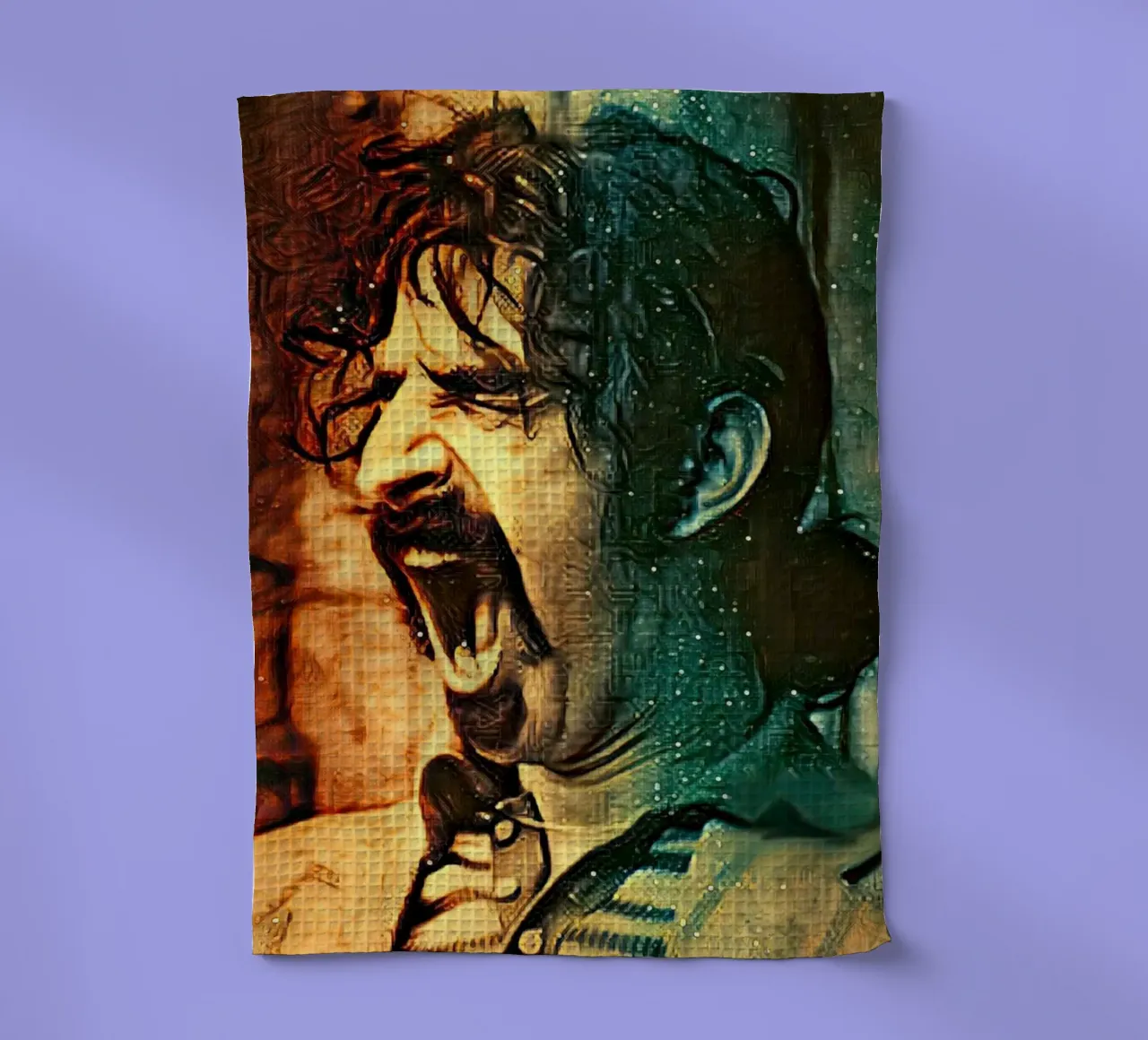Frank Zappa canovaccio da cucina da Lembayung art