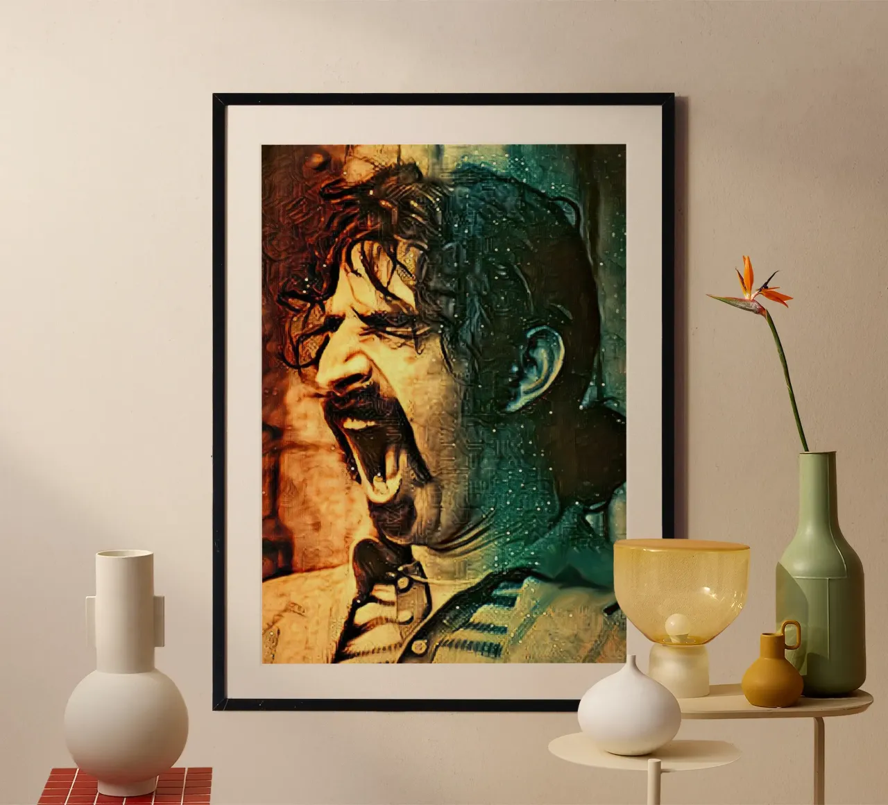 Frank Zappa carta hahnemühle da Lembayung art